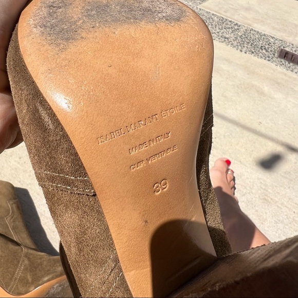 Isabel Marant suede heeled boots booties size 39 / 8 - Picture 7 of 7